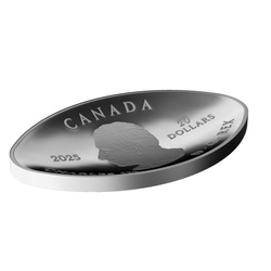 Canada: Dinosaur Eye 1 oz Silver 2025 Proof Shaped Coin