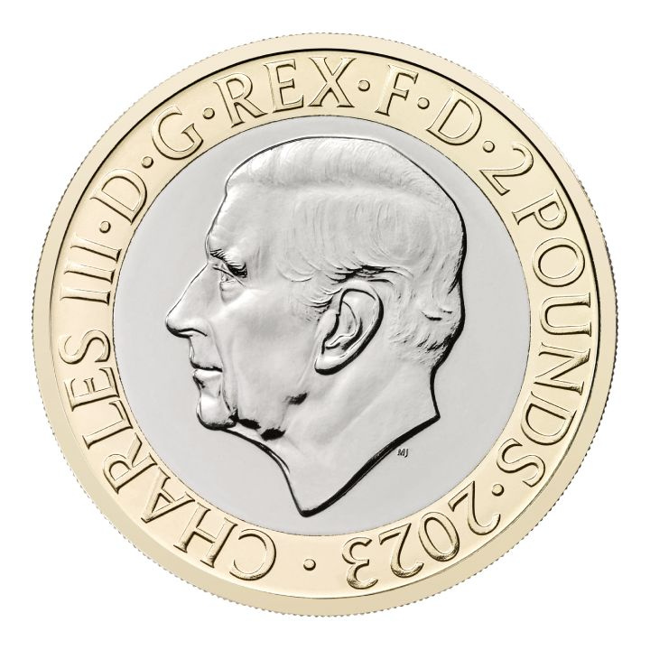 Zestaw 5 monet Wielka Brytania Miedzionikiel 2023 Commemorative Coin