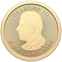 Canadian Maple Leaf 1/10 oz Gold 2024