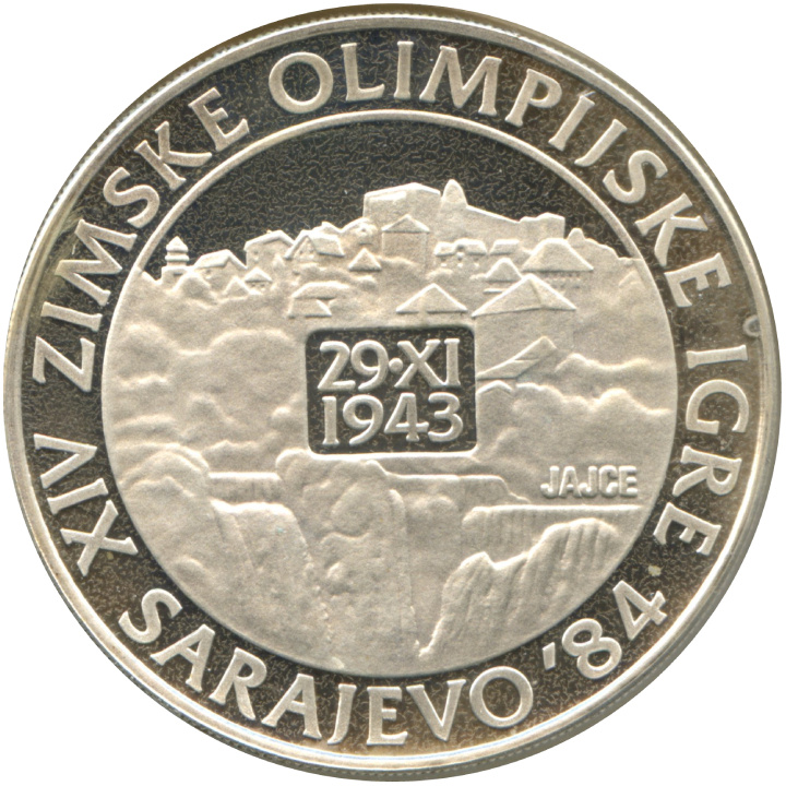 15 ezüstérme szett Jugoszlávia: 1984-es szarajevói téli olimpia Proof