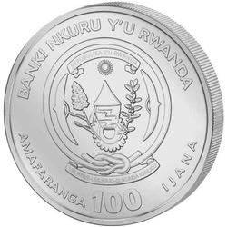 Ruanda: Lunar - Año del Dragón 1 oz Platino 2024