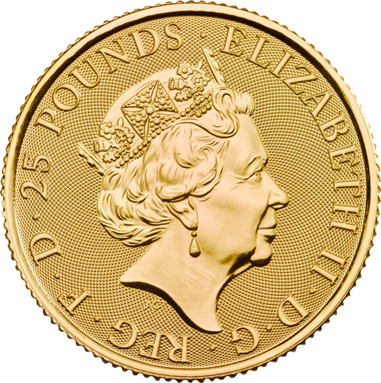 Royal Mint: Lunar - Year of the Dog 1/4 oz Gold 2018