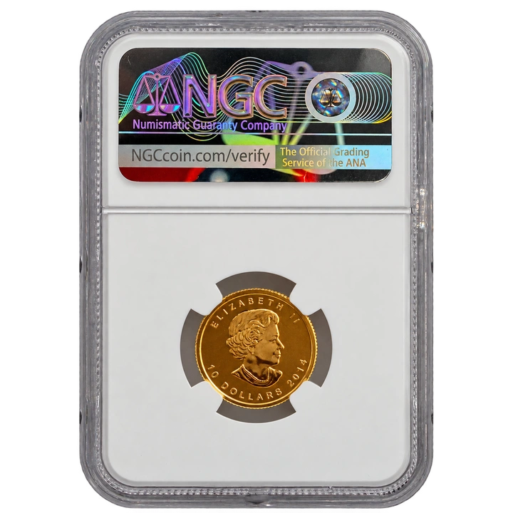 Arctic Fox 1/4 oz Gold 2014 NGC MS69