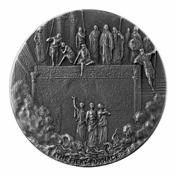 Niue: Biblico - La fornace ardente 2 once d'argento 2020 Proof Antiqued Coin