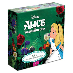 Niue: Disney Alice in Wonderland - Alice coloured 1 oz Silver 2021 Proof