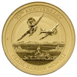 75 Aniversario de Pearl Harbor 1/10 onza Oro 2016