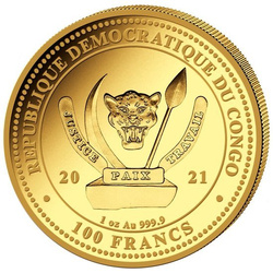 Águila Americana de Cola Blanca (The Bald Eagle) 1 oz Oro 2021