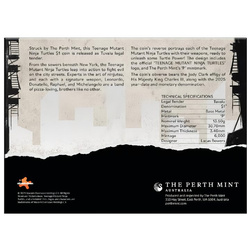 Teenage Mutant Ninja Turtles 13.5 g Aluminium Bronze 2025 (Coin in Card)