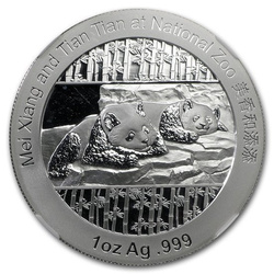 Smithsonian Institution: Chińska Panda 1 uncja Srebra 2014 PF69 Ultra Cameo