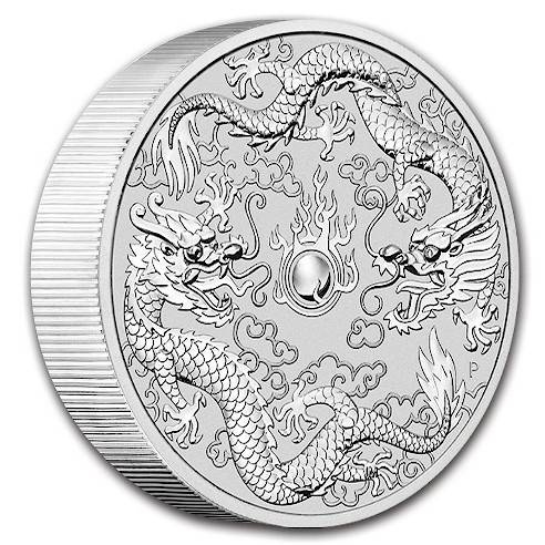 Doppeldrachen 10 oz Silber 2021