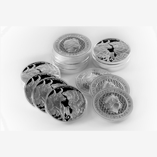 Tokelau: Bull & Bear 1 oz Silver 2022