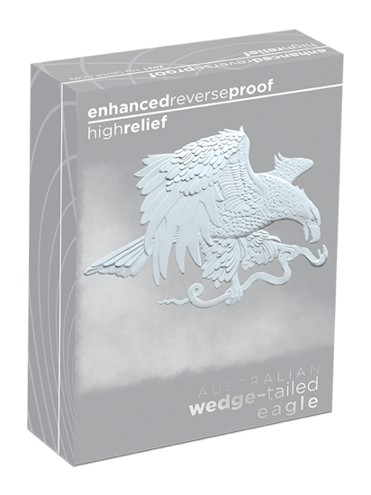 Australský orel 1 unce stříbra 2021 Proof High Relief