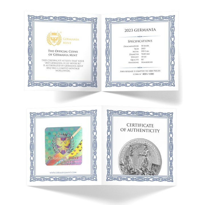 Germania 10 oz Plata 2023