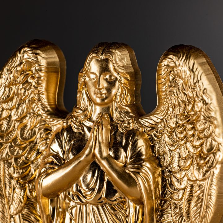 Cook Islands: Angel of Mercy pozłacany 3 uncje Srebra 2023 Silk Ultra High Relief