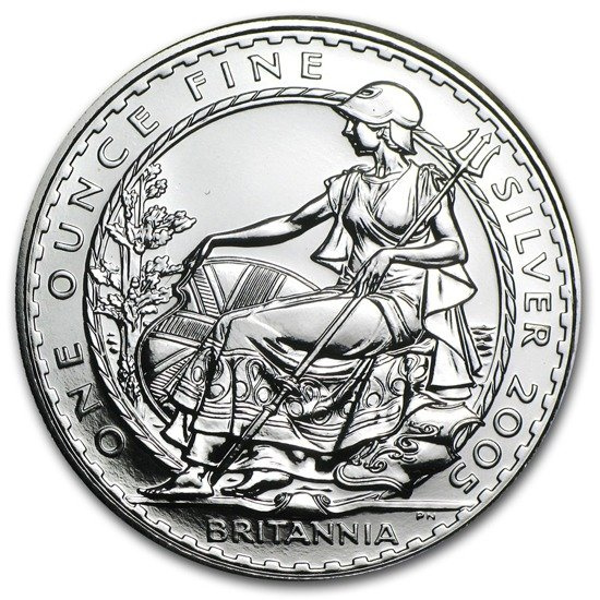 Britannia 1 uncja Srebra 2005