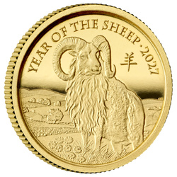 Gold Coin The Royal Mint: Lunar - Year of the Sheep 1/40 oz Gold 2027 Proof