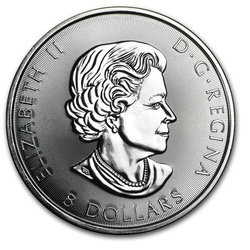 Hoja de Arce Canadiense 1.5 oz Plata 2017