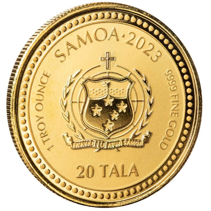 Samoa: A tanár 1 uncia arany 2023 proof