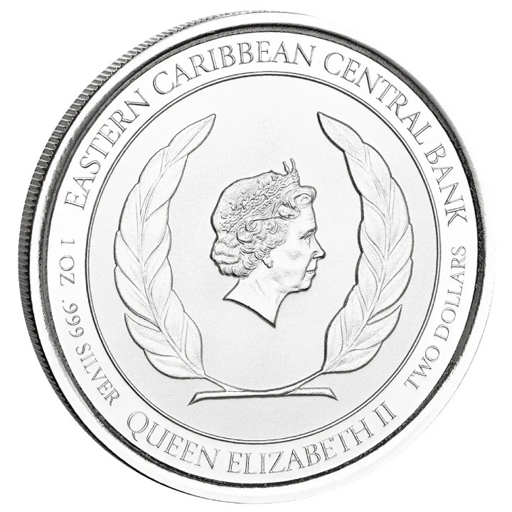 Antigua & Barbuda: Coat of Arms 1 oz Silver 2022