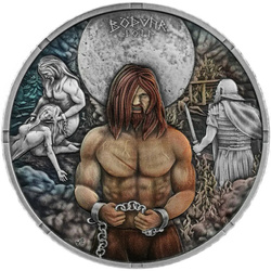 Srebrna Moneta Germania Mint: Bödvar Saga - Loss kolorowana 1 uncja Srebra 2026 Antiqued Coin