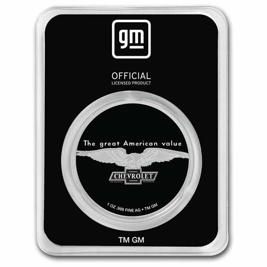 Chevrolet Service Neon Sign color 1 oz Silver Certipack