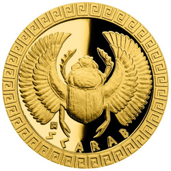 Niue : Créatures mythiques - Scarabée 5 Or 2022 Proof