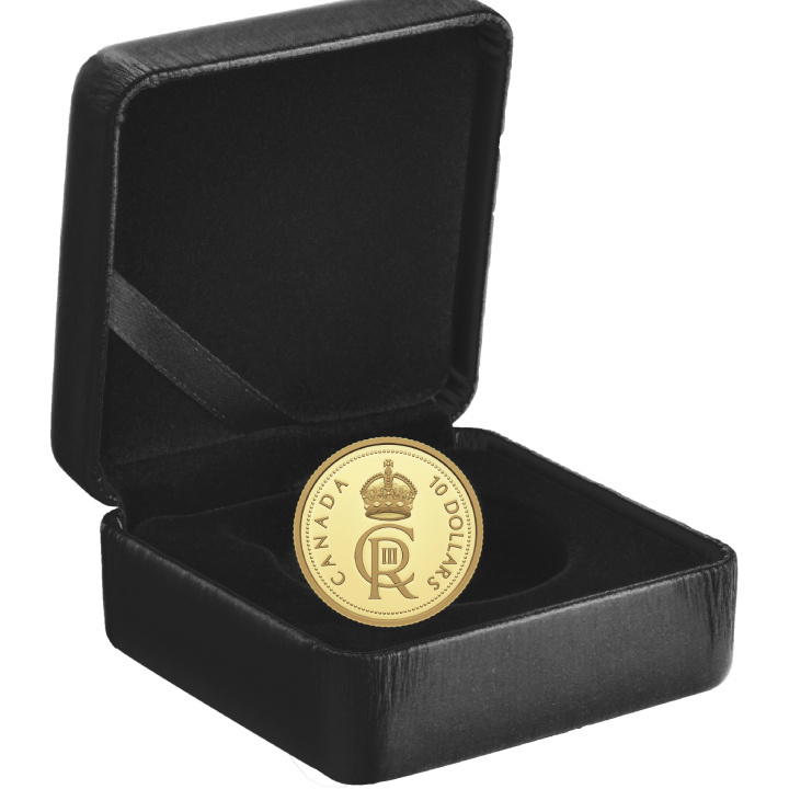 Canada: His Majesty King Charles III's Royal Cypher $10 Gold 2023 Proof