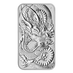 Dragon Rectangular Coin 1 oz Silver 2021