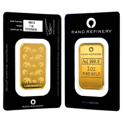 Rand Refinery: Sztabka 1 uncja Złota LBMA GD Refiner
