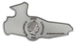 Niue: Back to the Future - DeLorean Time Machine kolorowany 2 uncje Srebra 2021 Antiqued Coin