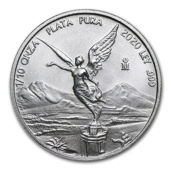 Diosa Mexicana de la Libertad 1/10 oz Plata 2020