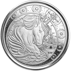 Ghana: Unicornio 1 oz Plata 2023