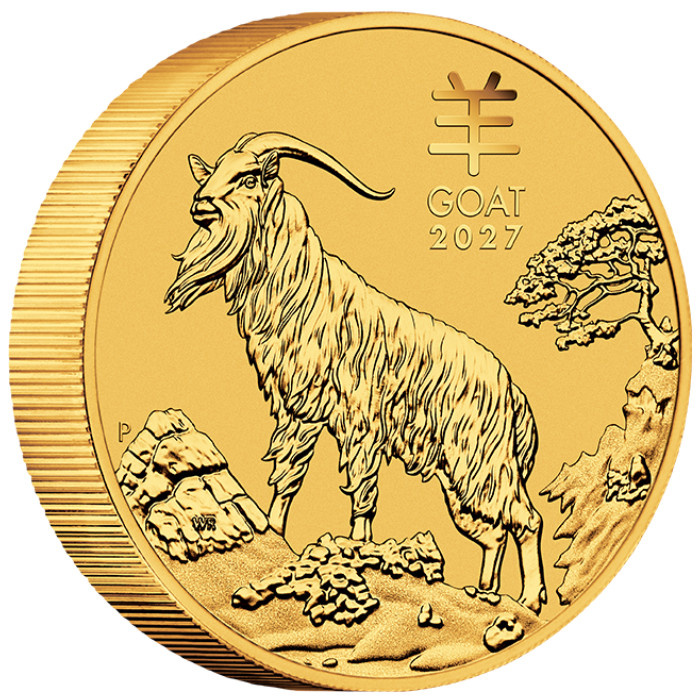 Perth Mint Lunar III – Jahr der Ziege 10 oz Gold 2027