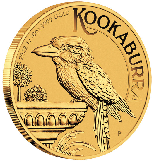 Kookaburra 1/10 oncia d'oro 2022