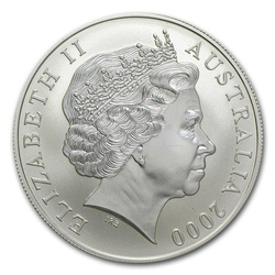 Australian Kangaroo 1 oz Silver 2000