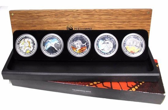 Discover Australia: The Dreaming Series Set 5 oz Silver 2009 Proof
