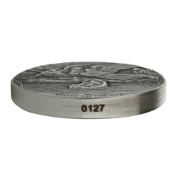 Niue : Biblical - Moses on the Nile 2 onces d'argent 2019 Proof Antiqued Coin