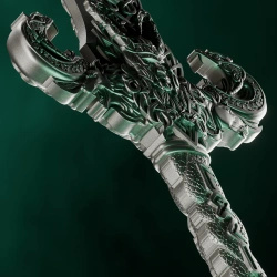 Medalie de argint Laevateinn (Loki's Sword) 1 oz Silver 2026 Ultra High Relief Antiqued Shaped