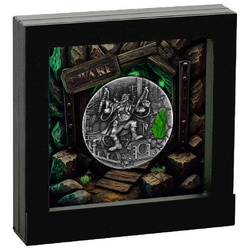 Niue Pitic 2 oz Argint 2023 Glow-in-the-Dark Antiqued Coin