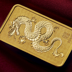 The Perth Mint Lunar Año del Dragón 1 onza oro