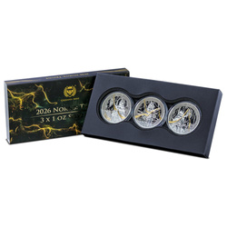 Set of Gilded Silver Coins Norns 3 × 1 oz Silver 2026