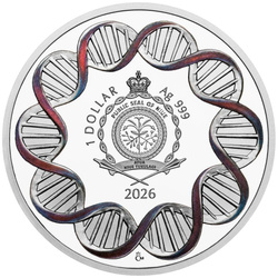 Srebrna Moneta Human Body - Tonsil kolorowana 1 uncja Srebra 2026 Proof