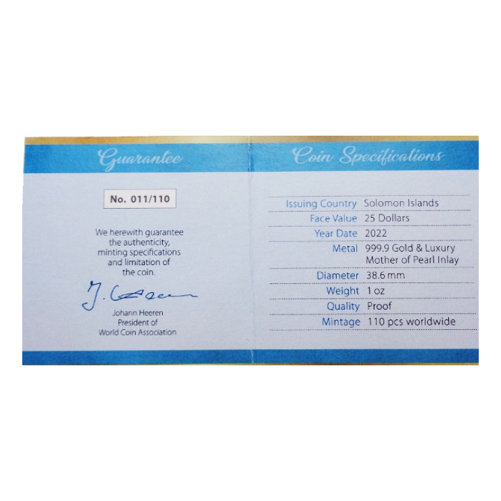 Solomon Islands: The R.M.S. Titanic coloured 1 oz Gold 2022 Proof