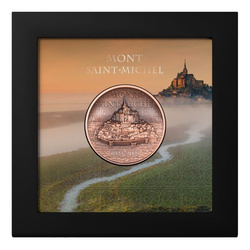Islas Cook: Mont-Saint-Michel 50 gramos Cobre 2023 Ultra Alto Relieve Antiqued Coin