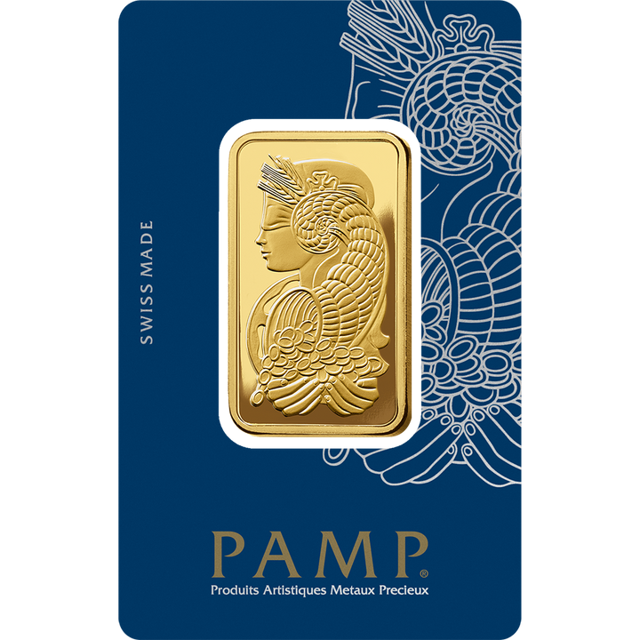 PAMP Lady Fortuna Veriscan 1 oz Gold Bar
