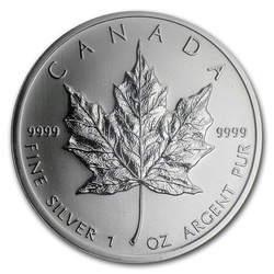 Feuille d'érable canadienne 1 once d'argent 2012