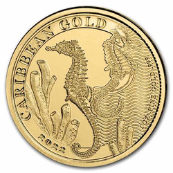 Barbados: Seepferdchen 1 oz Gold 2022