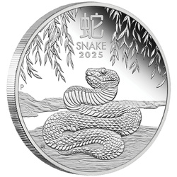 Perth Mint : Lunar III - Année du Serpent 1 once d'argent 2025 Proof