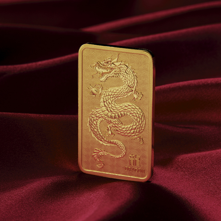 Sztabka The Perth Mint: Lunar - Rok Smoka 1 uncja Złota