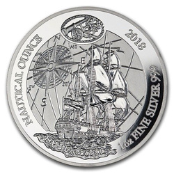 Nautical Ounce: HMB Endeavour 1 uncja Srebra 2018 Proof